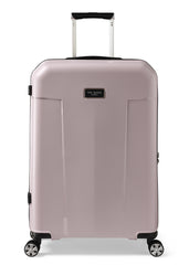 Ted Baker Flying Colours Hardside Trolley 4 Wheel Spinner, TSA Lock, Lightweight Suitcase, Men and Women Blush Pink 25 Inch Checked Medium U1