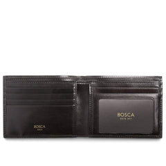 Bosca Men's Executive Wallet in Old Leather - RFID ( Black , 3 1/2" x 4.625" x 1/2" ) Black 3 1 2 X 4 625 X 1 2 U1