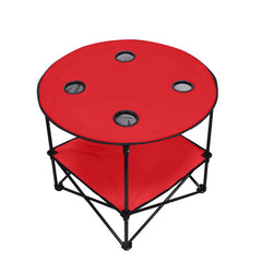 Preferred Nation Folding Table Red One Size U2