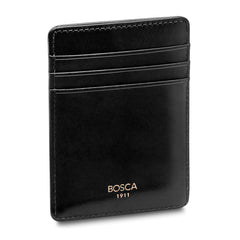 Bosca Old Leather Deluxe Front Pocket Wallet ( Black , One Size ) Black One Size U1