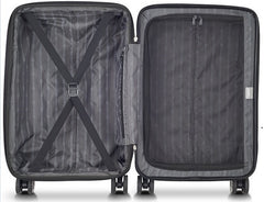 DELSEY Paris Jessica Hardside Expandable Luggage with Spinner Wheels ( Black , Checked-Medium 25-Inch ) Black Checked Medium 25 Inch U4