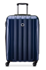 DELSEY Paris Helium Aero Hardside Expandable Luggage with Spinner Wheels ( Blue Cobalt , Checked-Medium 25 Inch ) Blue Cobalt Checked Medium 25 Inch U11