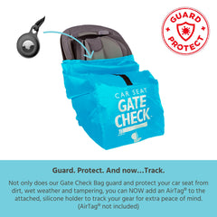 J.L. Childress Gate Check Bag for Car Seats - Air Travel Bag - Fits Convertible Car Seats, Infant carriers & Booster Seats ( Neon Blue , One Size ) Neon Blue One Size U1