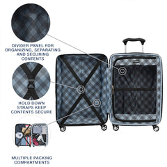 Travelpro Maxlite 5 Hardside Spinner Wheel Luggage ( Black , Carry-On 21-Inch ) Black Carry On 21 Inch U3