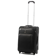Travelpro Platinum Elite Softside Expandable Luggage, 2 Wheel Upright Suitcase, USB Port, Men and Women Shadow Black Carry On 22 Inch U6