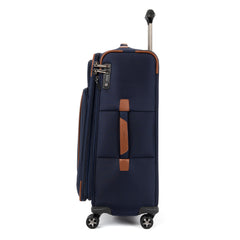 Travelpro Crew Versapack Softside Expandable Spinner Wheel Luggage ( Patriot Blue , Checked-Medium 25-Inch ) Patriot Blue Checked Medium 25 Inch U2