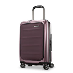 Samsonite Octiv Hardside Spinner ( Amethyst Purple , Front Pocket Carry-On 21 inch ) Amethyst Purple Front Pocket Carry On 21 Inch U3