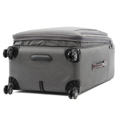 Travelpro Platinum Elite Softside Expandable Luggage, 8 Wheel Spinner Suitcase, USB Port, Suiter, Men and Women Vintage Grey Checked Large 29 Inch U2
