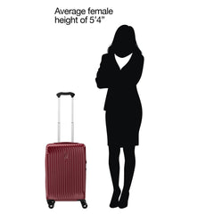 Travelpro Maxlite Air Hardside Expandable Luggage, 8 Spinner Wheels, Lightweight Hard Shell Polycarbonate ( Cabernet , 3-Piece Set (21/25/28) ) Cabernet 3 Piece Set 21 25 28 U2