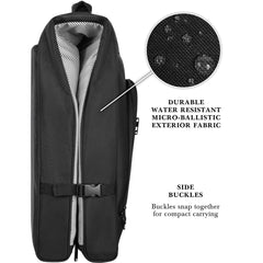 WallyBags Solutions Premium Garment Bag with shoulder strap and multiple pockets ( Black , 45-Inch ) Black 45 Inch U2