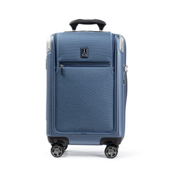 Travelpro Platinum Elite Hardside Expandable Spinner Wheel Luggage TSA Lock Hard Shell Polycarbonate Suitcase ( Dark Sky Blue , Carry-on with Laptop Pocket 21-Inch ) Dark Sky Blue Carry On With Laptop Pocket 21 Inch U2