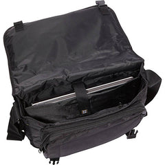 A.Saks EXPANDABLE Messenger Bag ( Black , One Size ) Black One Size U2