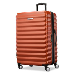 Samsonite Hard-Sided 28-Inch Lightweight Checked Large Expandable Element Suitcase: Durable, 360 Spinner Wheels, Adjustable Telescopic Handle, TSA-Approved Lock ( Copper Orange , 28-Inch Checked-Large ) Copper Orange 28 Inch Checked Large U1