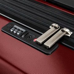 Ricardo Beverly Hills Melrose Hardside Expandable Luggage with Lightweight Construction for Smooth Traveling, Stylish, Durable, and Spacious, Men and Women Claret Red Check In Large 30 Inch U1