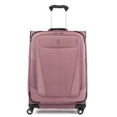 Travelpro Maxlite 5 Softside Expandable Luggage with 4 Spinner Wheels, Lightweight Suitcase, Men and Women ( Dusty Rose Pink , Checked-Medium 25-Inch ) Dusty Rose Pink Checked Medium 25 Inch U5