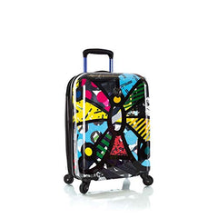 Heys Britto Transparent 21" Carry On Spinner Luggage ( Transparent Butterfly ) Transparent Butterfly U1