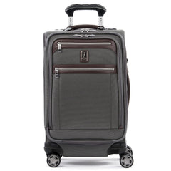 Travelpro Platinum Elite Softside Expandable Checked Luggage, 8 Wheel Spinner Large Suitcase, TSA Lock, Men and Women ( Vintage Grey , Carry-On 21-Inch ) Vintage Grey Carry On 21 Inch U8