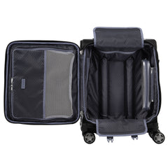 Travelpro Platinum Elite Softside Expandable Checked Luggage, 8 Wheel Spinner Large Suitcase, TSA Lock, Men and Women ( Shadow Black , Carry-On 19-Inch ) Shadow Black Carry On 19 Inch U15