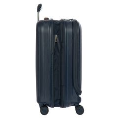 Bric's Taormina 21" Carry-on Expandable Spinner with Pocket ( Blue , One Size ) Blue One Size U1