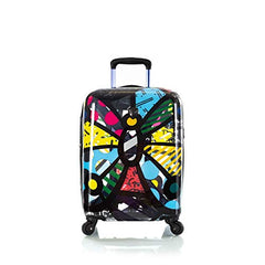 Heys Britto Transparent 21" Carry On Spinner Luggage ( Transparent Butterfly ) Transparent Butterfly U1