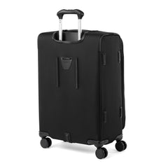 Travelpro Versapack + Lightweight Softside Expandable Checked Luggage, 8 Spinner Suitcase, TSA Lock, Men and Women ( Black , Checked Medium 25-Inch ) Black Checked Medium 25 Inch U2
