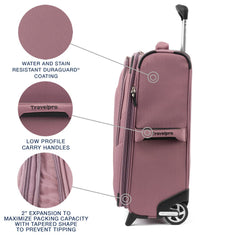 Travelpro Maxlite 5 Softside Expandable Upright 2 Wheel Luggage, Lightweight Suitcase, Men and Women U1