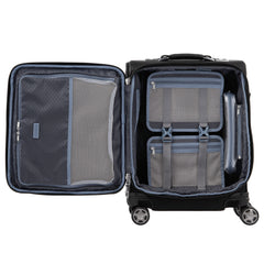 Travelpro Platinum Elite Softside Expandable Luggage, 8 Wheel Spinner Suitcase, USB Port, Suiter, Men and Women U7