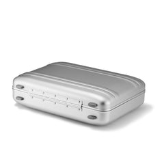 ZERO Halliburton Classic Aluminum 3.0 Compact Carry-On, Zipperless, 4 Spinner Wheels, Interior Organization, Telescoping Pull Handle, Carry-Handle, Latch Lock- TSA Accepted ( Silver , Attache Small ) Silver Attache Small U1