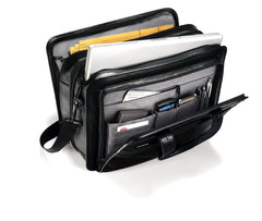 Samsonite Leather Expandable Briefcase 17 inch ( Black , 17" ) Black 17 U3