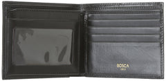 Bosca Men's Wallet, Old Leather Continental Bifold Wallet with I.D. Flap ( Black , One Size ) Black One Size U1