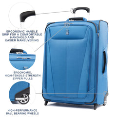 Travelpro Maxlite 5 Softside Expandable Upright 2 Wheel Luggage, Lightweight Suitcase, Men and Women U4