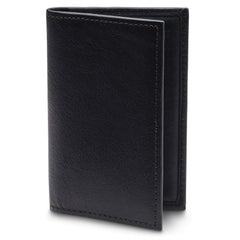 Bosca | Mens Calling Card Case Wallet in Nappa Vitello Italian Leather ( Black , One Size ) Black One Size U1
