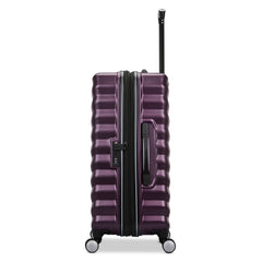 Samsonite Hard-Sided 24-Inch Lightweight Checked Medium Expandable Element Suitcase: Durable, 360 Spinner Wheels, Adjustable Telescopic Handle, TSA-Approved Lock ( Dusk Purple , 24-Inch Checked-Medium ) Dusk Purple 24 Inch Checked Medium U1