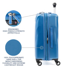 Travelpro Maxlite 5 Hardside Spinner Wheel Luggage Azure Blue Carry On 21 Inch U3