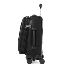Travelpro Versapack + Lightweight Softside Expandable Checked Luggage, 8 Spinner Suitcase, TSA Lock, Men and Women ( Black , Compact Carry On 20-Inch ) Black Compact Carry On 20 Inch U1