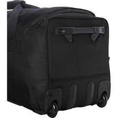 A.SAKS Luggage Lightweight Rolling Trolley Duffel with Wheels ( Black/Red , One Size ) Black/Red One Size U6