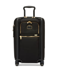 Alpha 3 International Dual Access 4 Wheel Carry On ( Black/Gold , One Size ) Black/Gold One Size U1