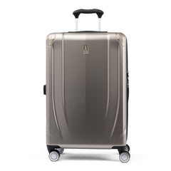 Travelpro Pathways 3 Hardside Expandable Luggage, 8 Spinner Wheels, Lightweight Hard Shell Suitcase ( Champagne , Checked Medium 25 Inch ) Champagne Checked Medium 25 Inch U5