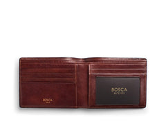 Bosca Mens Dolce Executive I.D. Wallet Dark Brown One Size U3