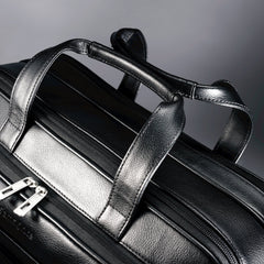 Samsonite Leather Expandable Briefcase 17 inch ( Black , 17" ) Black 17 U3