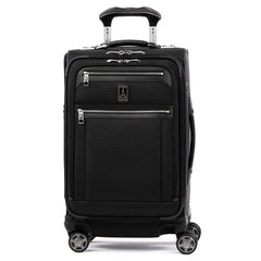 Travelpro Platinum Elite Softside Expandable Checked Luggage, 8 Wheel Spinner Large Suitcase, TSA Lock, Men and Women ( Shadow Black , Carry-On 21-Inch ) Shadow Black Carry On 21 Inch U33