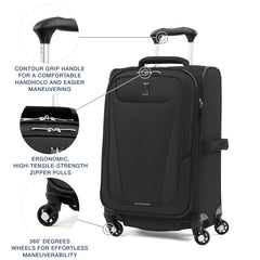 Travelpro Maxlite 5 Softside Expandable Luggage with 4 Spinner Wheels, Lightweight Suitcase, Men and Women U15