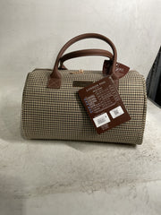 LONDON FOG Women Satchel Carry-On Luggage, Olive Houndstooth, 16 inch Olive Houndstooth 16 inch U1