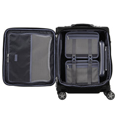Travelpro Platinum Elite Softside Expandable Checked Luggage, 8 Wheel Spinner Large Suitcase, TSA Lock, Men and Women ( Shadow Black , Carry-On 19-Inch ) Shadow Black Carry On 19 Inch U15