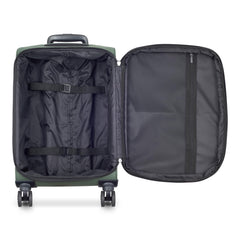 DELSEY Paris Sky Lite Softside Expandable Luggage with Spinner Wheels ( Green , Carry on 19 Inch ) Green Carry On 19 Inch U1