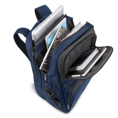 Solo New York Ambition Backpack – Stylish 17.3" Laptop Backpack with Tablet Pocket, Organizer Section, Padded Back & Straps – Perfect for Professionals & Travel ( Navy , One Size ) Navy One Size U1