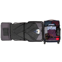 Travelpro Crew Versapack Softside Expandable Spinner Wheel Luggage ( Patriot Blue , Checked-Medium 25-Inch ) Patriot Blue Checked Medium 25 Inch U1