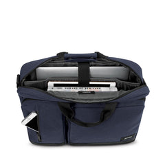 Solo New York Duane Hybrid Briefcase 15.6” Laptop Bag w/ Tablet Pocket, Removable Shoulder Strap and Hideaway Backpack Straps ( Navy , One Size ) Navy One Size U1