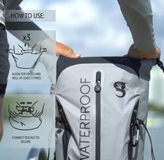 Geckobrands Paddler Waterproof Backpack U1