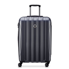 DELSEY Paris Helium Aero Hardside Expandable Luggage with Spinner Wheels Brushed Charcoal Checked Medium 25 Inch U3